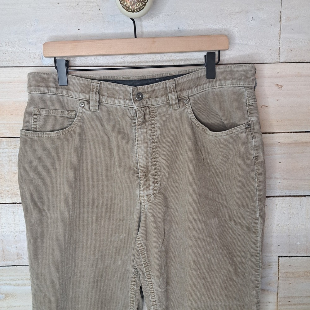 Heritage Wear Capsule Wardrobe Hiltl Men's 35/34 Corduroy Pants Fine Wale Beige